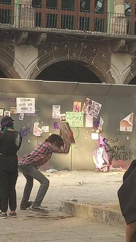 Condena Gobierno del Estado actos vandálicos de manifestantes en la marcha del 8M imagen 5
