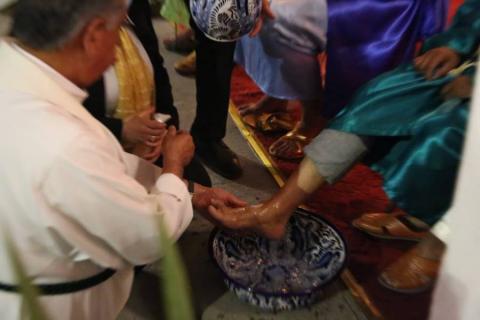 Realiza Obispo de Tlaxcala Misa de la cena del señor y lavatorio de Pies imagen 9
