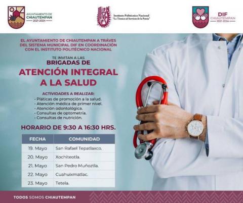 Llegaron las Brigadas de Salud del IPN a Chiautempan imagen 1