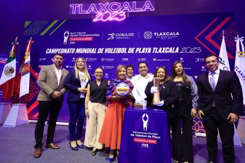 Socializó Gobernadora Lorena Cuéllar el campeonato mundial de Voleibol de Playa Tlaxcala 2023 imagen 4