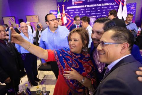 Socializó Gobernadora Lorena Cuéllar el campeonato mundial de Voleibol de Playa Tlaxcala 2023 imagen 6