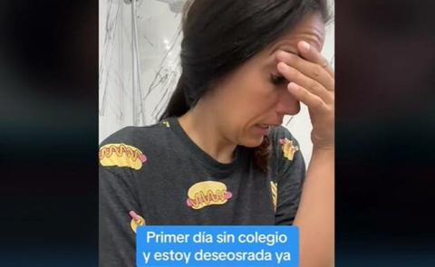 Madre de familia muestra su desesperación por tener que cuidar en vacaciones a sus hijos