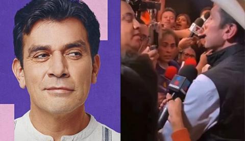En plena alformbra roja, Jorge Salinas arma zafarrancho con un reportero