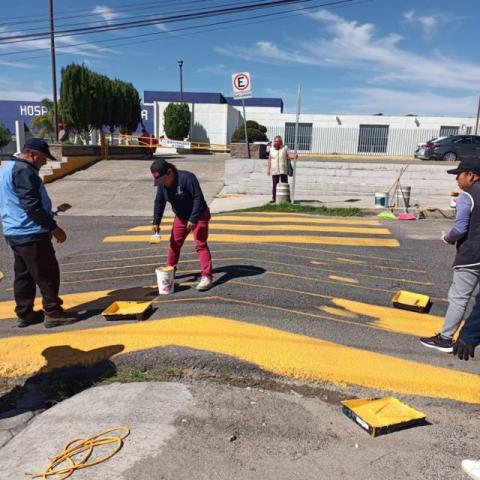 Gobierno de Apetatitlán baliza boulevard principal de la zona de hospitales imagen 4