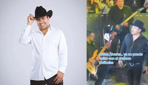 Durante presentación de Julión Álvarez sospechan que el cantante portada un chaleco antibalas