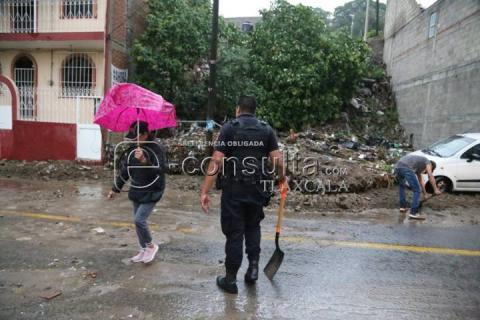 Cae talud en Totolac imagen 4