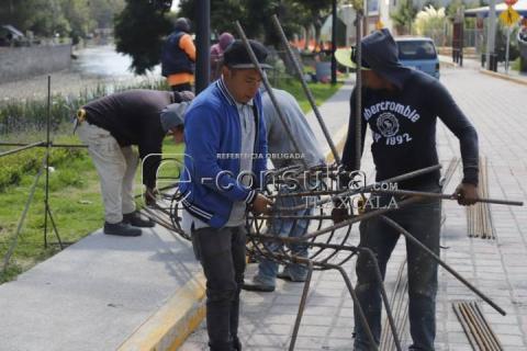 Avanza construcción de terrazas en el río Zahuapan imagen 6
