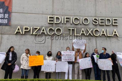 Trabajadores del Poder Judicial de la Federación se manifiestan en sede Apizaco imagen 5