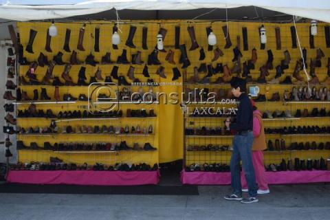 Registran bajas ventas en Expo venta de piel y calzado en Contla imagen 4
