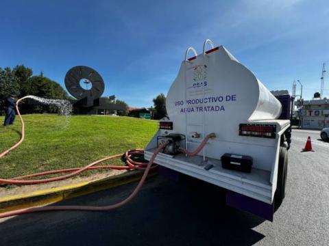 Pone en marcha gobierno estatal agua tratada para riego de áreas verdes imagen 3