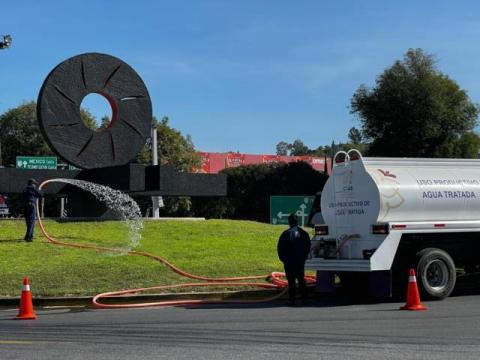 Pone en marcha gobierno estatal agua tratada para riego de áreas verdes imagen 4