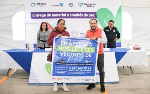 En #Apizaco ya son más de 400 Comités de Paz, completamente equipados imagen 2