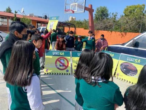 Promueve Policía de Chiautempan educación vial en Secundaria Técnica Román Saldaña imagen 6