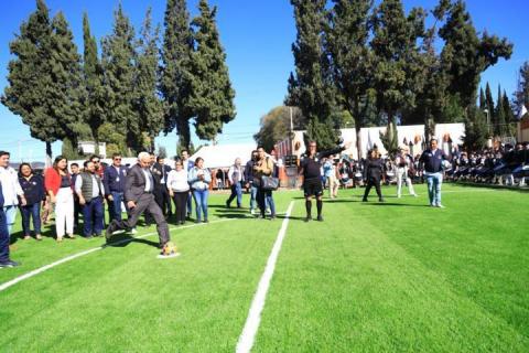 Ayuntamiento y Secretaría del Bienestar inauguran cancha de fut-7 en Chiautempan imagen 7