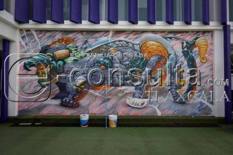 Diversidad de murales engalanan las oficinas de la USET imagen 4