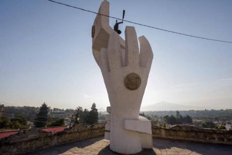 Aspectos del monumento a Xicohténcatl el joven, en la comunidad de Tizatlán imagen 6
