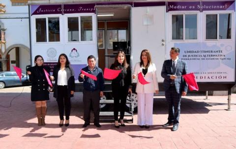 Promueve Poder Judicial, Justicia Alternativa en Contla: instalan el CEJAMÓVIL imagen 3