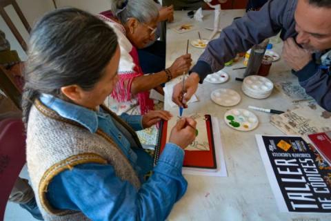 Taller de códices en el Festival Comunitario Camaxtli imagen 1