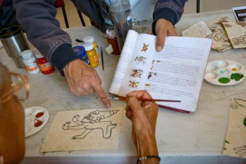 Taller de códices en el Festival Comunitario Camaxtli imagen 6