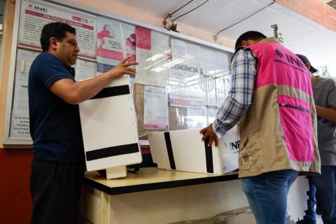 Arriba material sin custodia a la Junta Distrital 02 del INE para el proceso electoral 2024 imagen 8