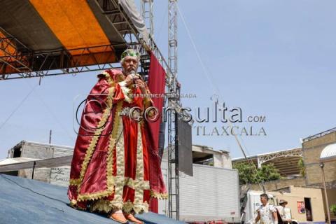 En Santa Cruz Aquiahuac realizan representación del martirio de San Juan Bautista imagen 8