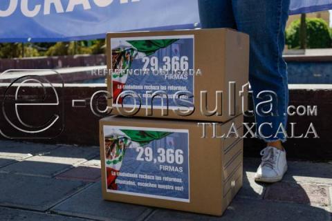 Organización CitizenGo entrega 29 mil firmas al Congreso para evitar reformas al INE imagen 6