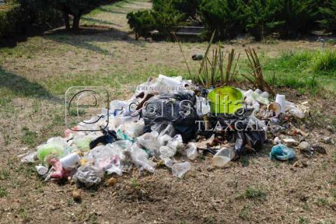 Continúa funcionando como basurero el parque Juárez de Tlaxcala imagen 1