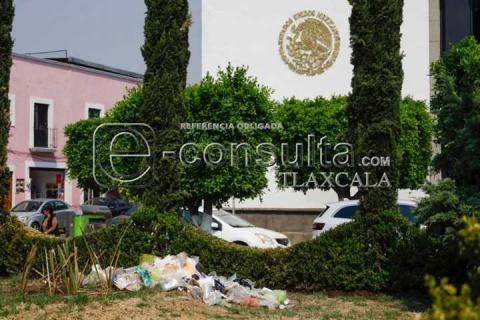 Continúa funcionando como basurero el parque Juárez de Tlaxcala imagen 3