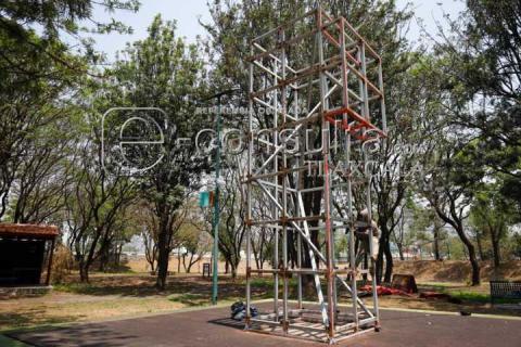 Inician trabajos de rehabilitación de Torre de Escalada en Parque de la Juventud imagen 1