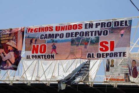 Molesta a pobladores que campos deportivos de Acuitlapilco sean destinados para panteón imagen 7