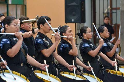 2da edición del concurso estatal de bandas de guerra CECyTE en Tlaxcala imagen 2
