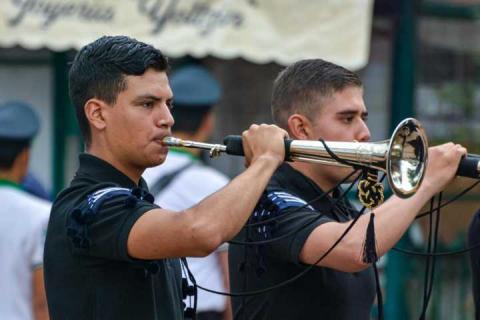 2da edición del concurso estatal de bandas de guerra CECyTE en Tlaxcala imagen 3