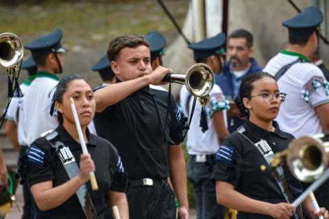 2da edición del concurso estatal de bandas de guerra CECyTE en Tlaxcala imagen 5