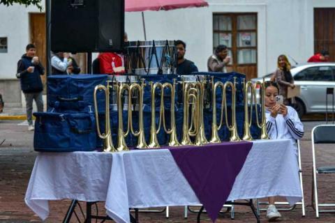 2da edición del concurso estatal de bandas de guerra CECyTE en Tlaxcala imagen 7