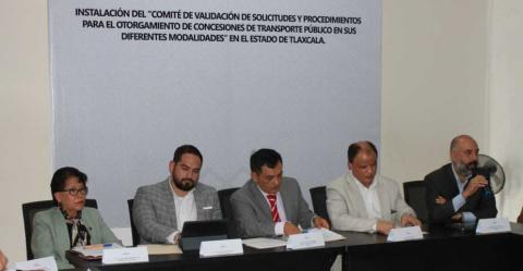 Instalán comité que validará el otorgamieno de concesiones de transporte público en Tlaxcala imagen 2