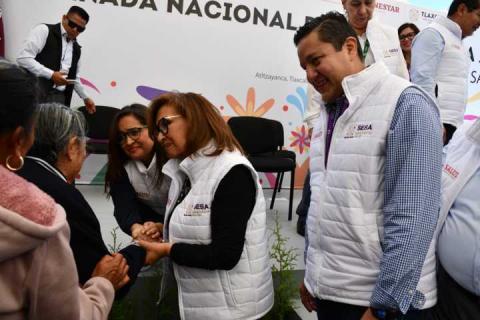 Encabeza Lorena Cuéllar inicio de jornada nacional de salud 2024 en Atltzayanca imagen 5