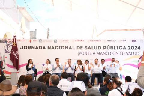 Encabeza Lorena Cuéllar inicio de jornada nacional de salud 2024 en Atltzayanca imagen 9