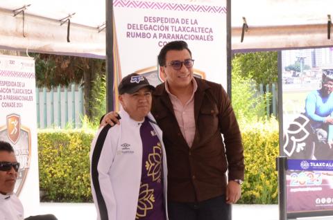 Despiden a delegación tlaxcalteca que participará en Para-Nacionales Conade 2024 en Oaxaca imagen 2