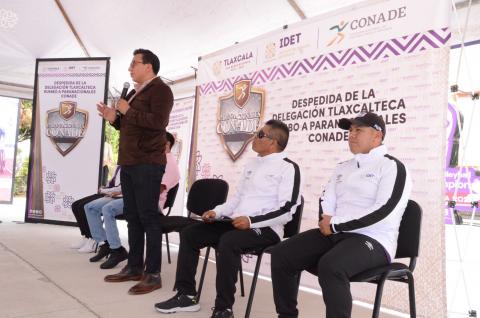 Despiden a delegación tlaxcalteca que participará en Para-Nacionales Conade 2024 en Oaxaca imagen 3