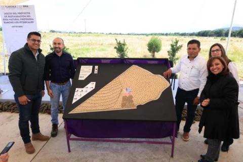 Encabeza Gobernadora trabajos de restauración del área natural protegida “Los Pitzocales” en Tetla imagen 7
