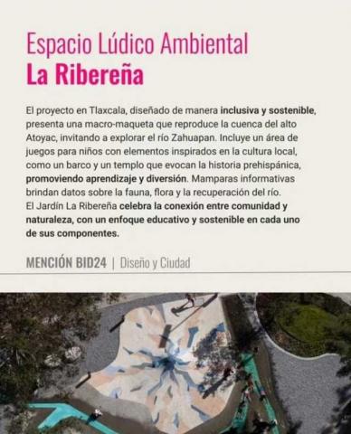 Recibe espacio lúdico ambiental “La Ribereña” mención de la BID 2024 imagen 1