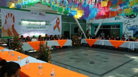 Conmemoración sobre el Día Mundial de la Eliminación de la Violencia contra la Mujer en San Pablo del Monte imagen 1