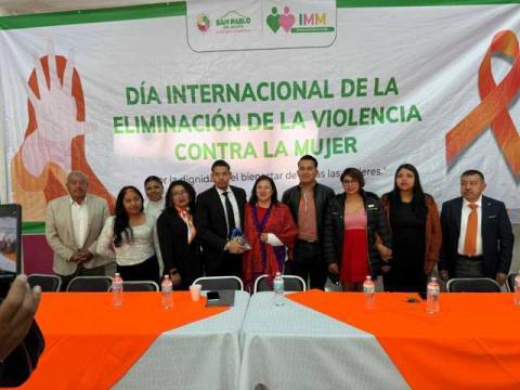 Conmemoración sobre el Día Mundial de la Eliminación de la Violencia contra la Mujer en San Pablo del Monte imagen 8