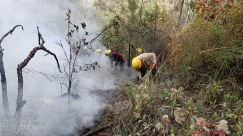 Helicópteros agilizan las labores de combate a incendio en Atltzayanca imagen 4