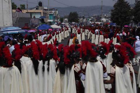 Saldo blanco registra Viacrucis en Chiautempan imagen 8