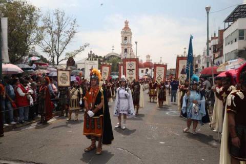 Saldo blanco registra Viacrucis en Chiautempan imagen 9