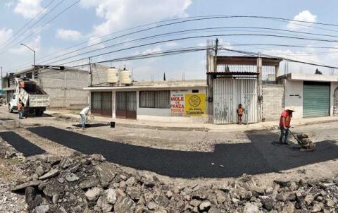Se continúan realizando labores de bacheo en Chiautempan imagen 9