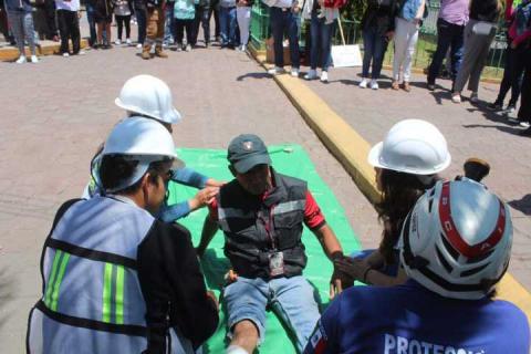 Tetla se sumó al simulacro nacional para prevenir tragedias ante cualquier fenómeno natural imagen 6