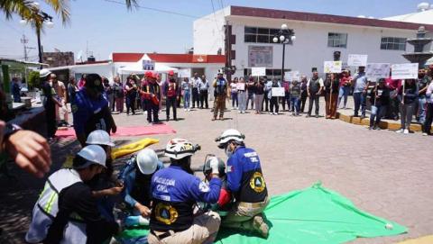 Tetla se sumó al simulacro nacional para prevenir tragedias ante cualquier fenómeno natural imagen 9