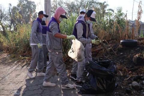 Papalotla se suma a Jornada Nacional de Tequios por la Paz, limpian zona del puente Tenexac imagen 4